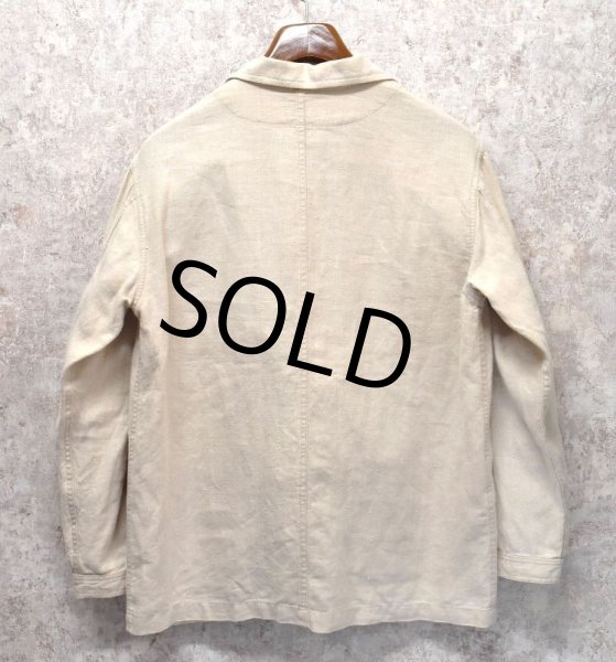 画像3: 【ビンテージ】Eddie Bauer【エディーバウアー】【生成り】【リネンジャケット】レディースM【レディース古着】   (3)