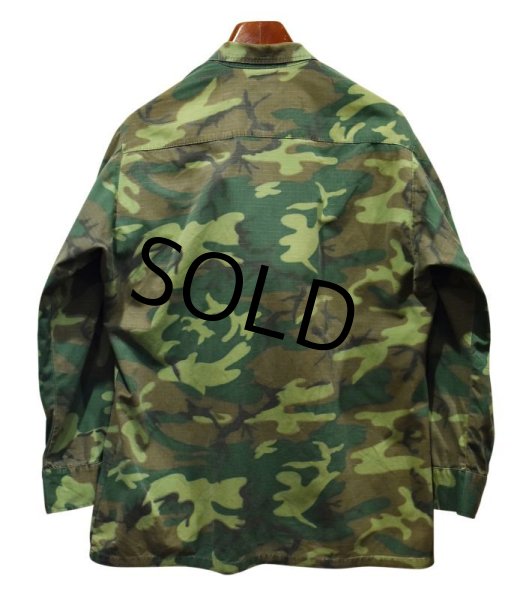 画像3: 【ビンテージ】【米軍実物】【USMC】【ＥＲＤＬ】リップストップ【ジャングルファティーグジャケット】【ファティーグシャツ】【M-R】  (3)