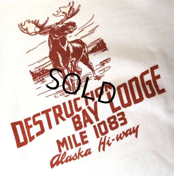 画像3: 50’s【ビンテージ】【Mercury】【マーキュリー】【Destruction Lodge mile 1083】白【スウェット】【Ｍ程度】  (3)