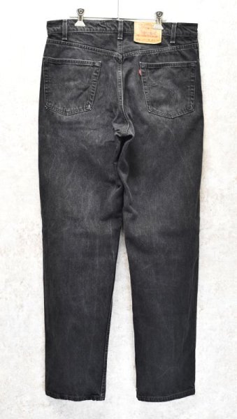 画像4: 90's【USA製】【ビンテージ】【LEVI'S】【リーバイス】【550】【ブラックデニム】【36x34】  (4)