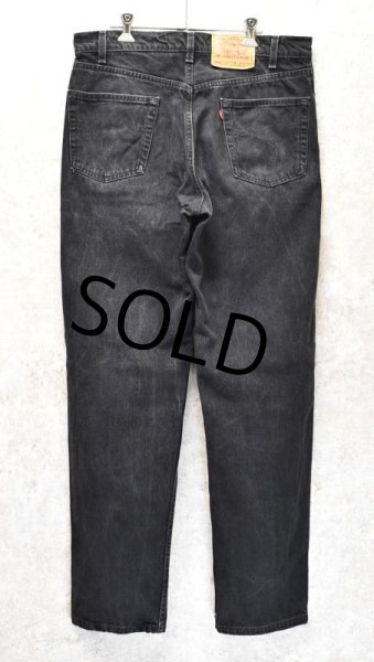 画像4: 90's【USA製】【ビンテージ】【LEVI'S】【リーバイス】【550】【ブラックデニム】【36x34】  (4)