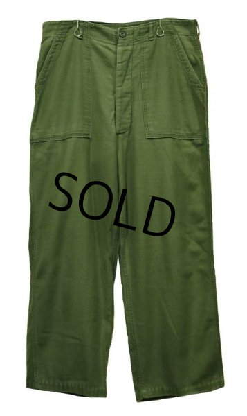 画像2: 【ビンテージ】 U.S.ARMY【米軍実物】【UFOボタン】【ベイカーパンツ】【ユーティリティパンツ】【OG-107】【36ｘ35】 (2)