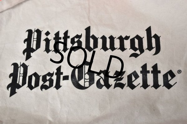 画像2: 【ビンテージ】【デッドストック】【ニュースペーパーバッグ】【Pittsburgh Post-Gazette】【ショルダーバッグ】  (2)