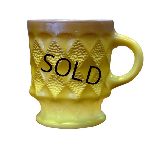 画像1: 【Fire King】【ファイヤーキング】【黄色】【キンバリー】【マグカップ】  (1)