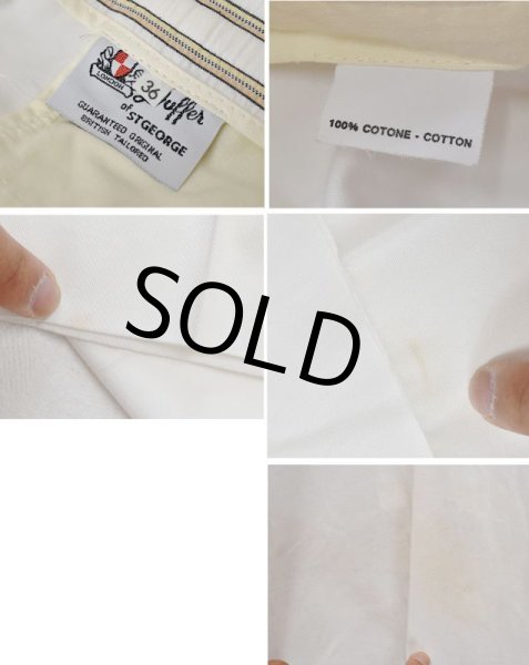 画像3: 【ビンテージ】【英国製】【Duffer of St Geoge】ダファーオブセントジョージ【白】【スラックス】【W32程度】  (3)