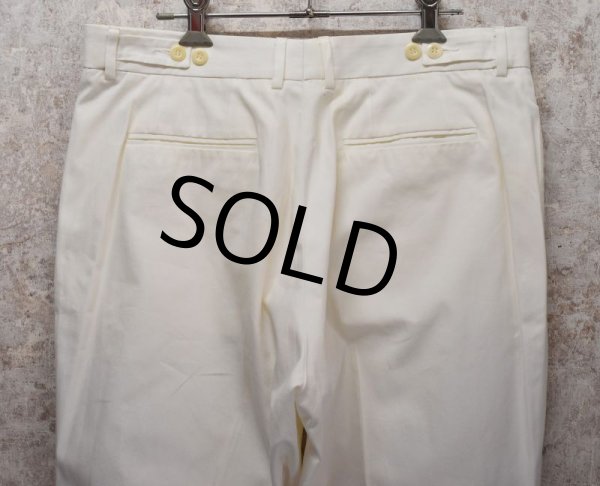 画像6: 【ビンテージ】【英国製】【Duffer of St Geoge】ダファーオブセントジョージ【白】【スラックス】【W32程度】  (6)