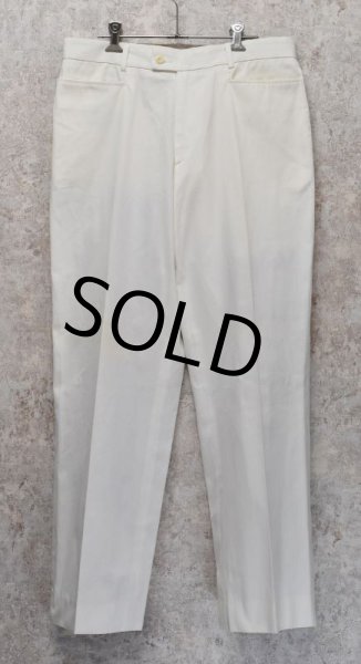 画像2: 【ビンテージ】【英国製】【Duffer of St Geoge】ダファーオブセントジョージ【白】【スラックス】【W32程度】  (2)