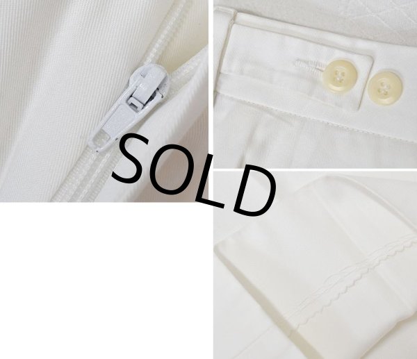 画像4: 【ビンテージ】【英国製】【Duffer of St Geoge】ダファーオブセントジョージ【白】【スラックス】【W32程度】  (4)