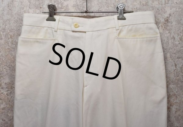 画像5: 【ビンテージ】【英国製】【Duffer of St Geoge】ダファーオブセントジョージ【白】【スラックス】【W32程度】  (5)