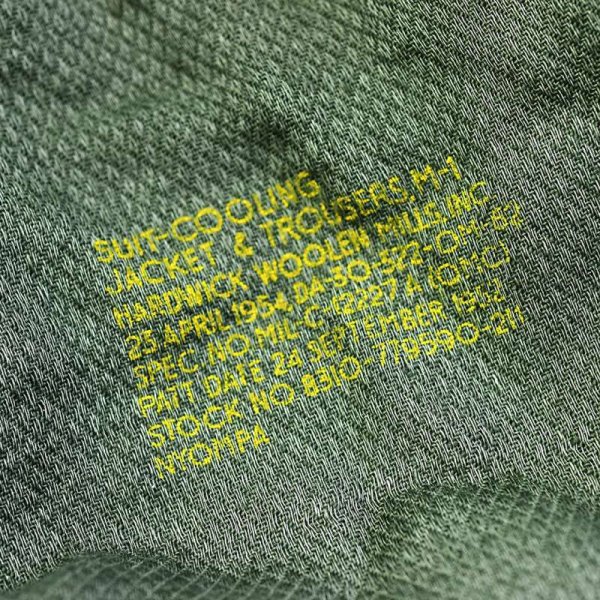 画像3: 50's【デッドストック】【ビンテージ】U.S.ARMY【米軍実物】M-1【COOLING SUIT】クーリングスーツ ジャケット【タップスーツ】  (3)