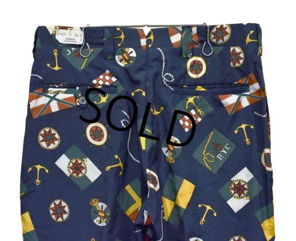 画像6: 70's【デッドストック】【ビンテージ】【RUGGLES】【マリンプリント】【総柄パンツ】【W34】  (6)