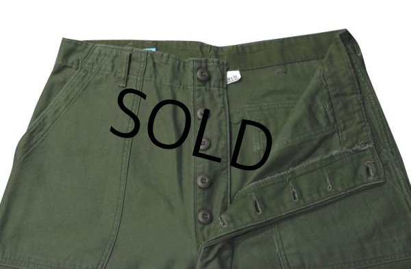 画像3: 【ビンテージ】U.S.ARMY【米軍実物】【UFOボタン】OG-107【ベイカーパンツ】【ユーティリティパンツ】【36x33】 (3)
