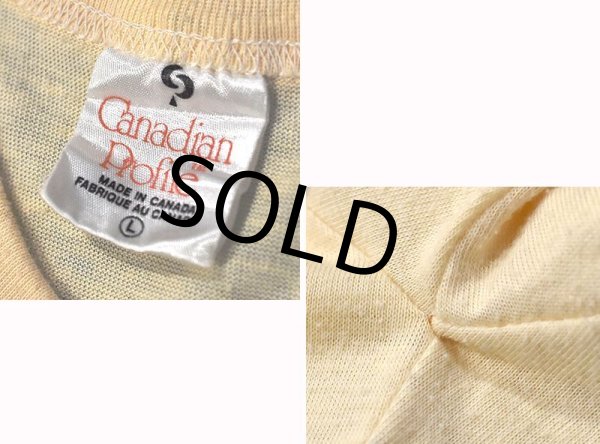 画像2: 【ビンテージ】【カナダ製】【BANFF hot spring】ベージュ【Tシャツ】【サイズL】レディース古着  (2)