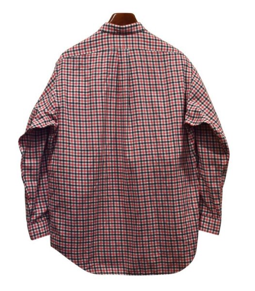 画像3:  【Ralph lauren】【ラルフローレン】【白ｘ赤ｘ黒】【チェック】【コットンシャツ】【サイズＭ】   (3)