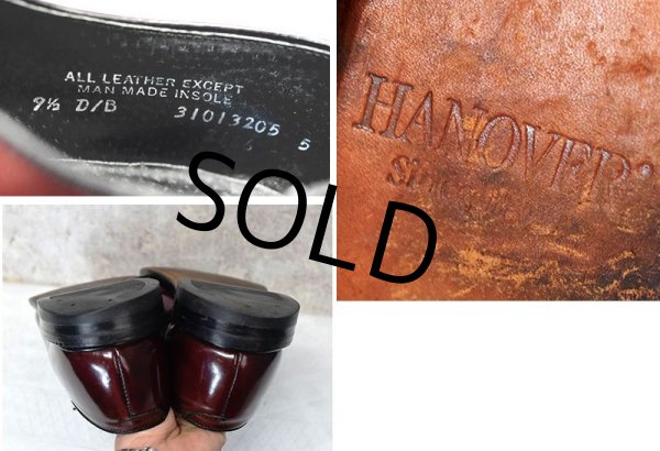 画像2: 【ビンテージ】【HANOVER】【ハノーバー】赤茶【プレーントゥ】【9 1/2 D/B】【27.5cm程度】  (2)