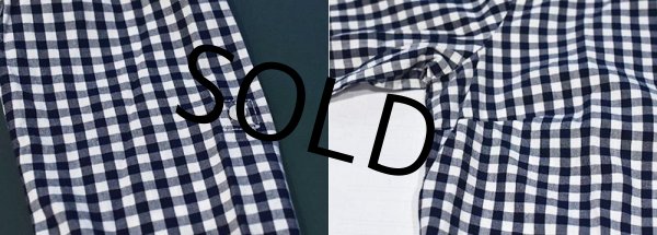画像3: 【TOMMY HILFIGER】トミーヒルフィガー【白ｘ紺】ギンガムチェック【コットンシャツ】ブラウス【Classic Fit】【レディースＳ】【レディース古着】  (3)