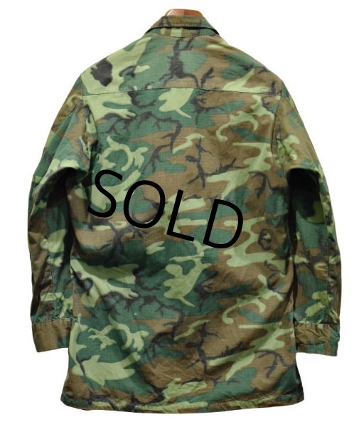 画像3: 60's【ビンテージ】【米軍実物】【ERDL】リップストップ【ジャングルファティーグジャケット】【ファティーグシャツ】【S-R】  (3)