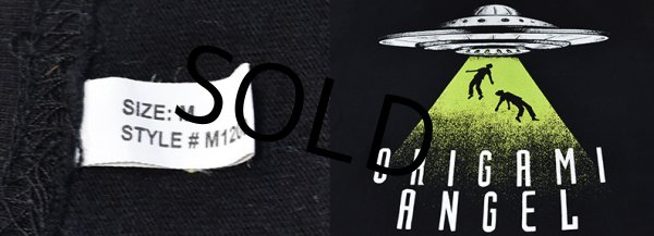画像2: ビンテージ【ORIGAMI ANGEL】UFO【黒】Tシャツ【サイズM】  (2)