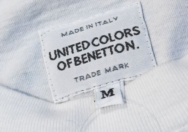 画像2: 【イタリー製】【ビンテージ】【ベネトン】UNITED COLORS OF BENETTON【白】【I Love Italy】【Ｔシャツ】【サイズM】  (2)