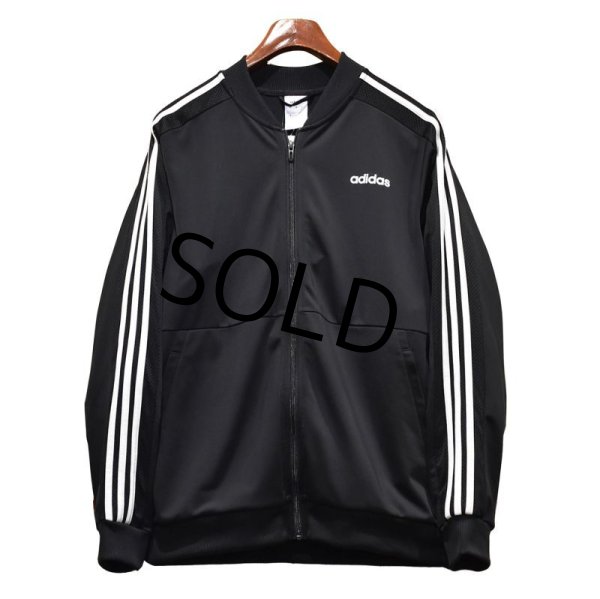 画像1: 【ビンテージ】【アディダス】adidas【黒×白ライン】ジャージ【トラックジャケット】【トラックジャージ】【サイズＬ】  (1)