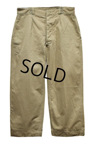 画像4: 【50〜60’s】【ビンテージ】【フランス軍】【Ｍ-52】【フレンチアーミー】【チノパンツ】【W34程度】  (4)