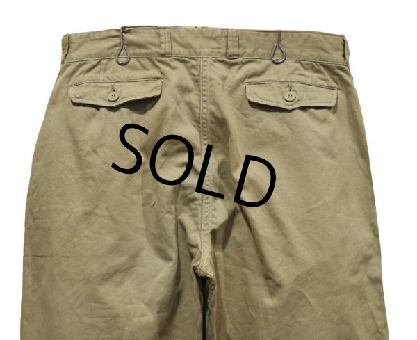画像5: 【50〜60’s】【ビンテージ】【フランス軍】【Ｍ-52】【フレンチアーミー】【チノパンツ】【W34程度】  (5)