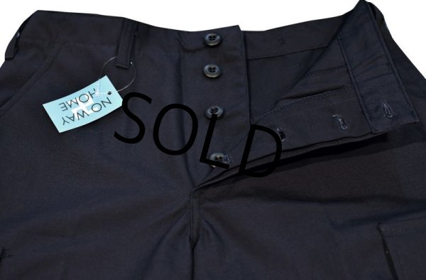 画像3: デッドストック【リップストップ】【紺】カーゴショーツ【ショートパンツ】サイズＳ  (3)