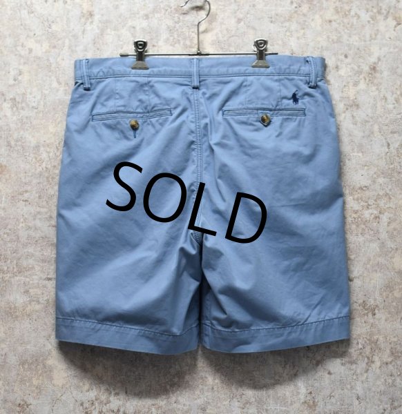 画像3: 【POLO RALPH LAUREN】ラルフローレン【水色】【CLASSIC FIT 9】【ショートパンツ】【短パン】【コットンショーツ】【W34】  (3)