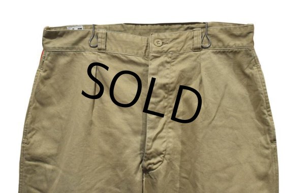 画像3: 【50〜60’s】【ビンテージ】【フランス軍】【Ｍ-52】【フレンチアーミー】【チノパンツ】【W34程度】  (3)