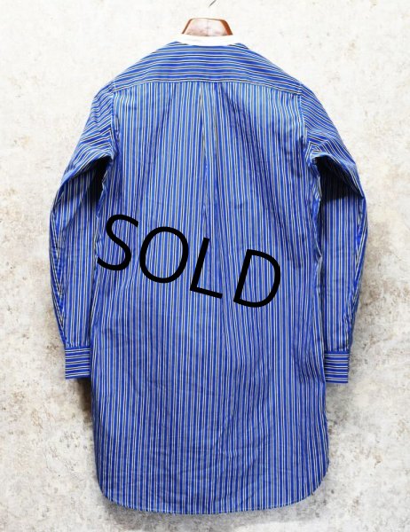 画像3: ほぼ未使用!!【Ralph lauren】【ラルフローレン】【青ｘ白】【ストライプ】チュニック【ドレスシャツ】【サイズ8】レディース古着   (3)