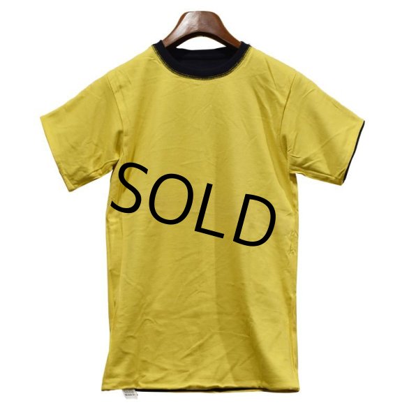 画像4: デッドストック【90's】【ビンテージ】【U.S.NAVY】【紺ｘ黄】リバーシブル【Ｔシャツ】【サイズＳ】  (4)