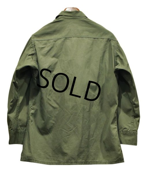 画像3: 60's【ビンテージ】【米軍実物】リップストップ【ジャングルファティーグジャケット】【ファティーグシャツ】【S-short】  (3)