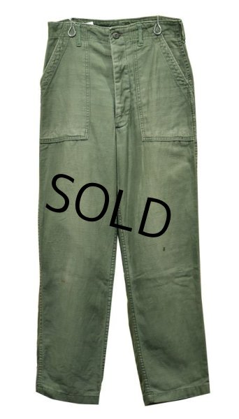 画像3: 70's【米軍実物】ビンテージ【U.S.ARMY】【UFOボタン】ベイカーパンツ【ユーティリティパンツ】【OG107】【30X31】  (3)