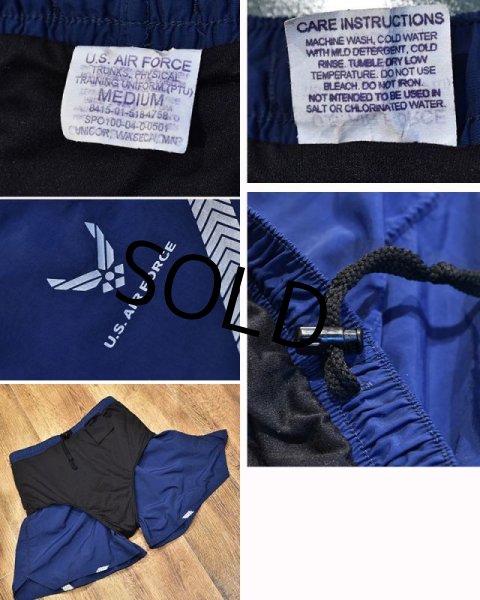 画像2: デッドストック【00's】【米軍実物】【ビンテージ】USAF【フィジカルトレーニングショーツ】【ショートパンツ】【サイズM】  (2)