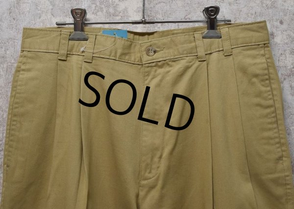 画像3: 【ビンテージ】【エディーバウアー】【ベージュ】【2タック】【コットンパンツ】チノパンツ【スラックス】【W32】  (3)
