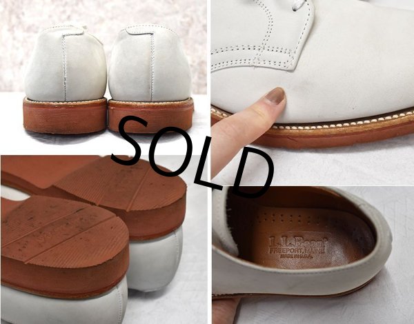 画像3: USA製【ビンテージ】L.L.Bean【エルエルビーン】【ホワイトバックス】シューズ【9 1/2D】【27.5cm程度】  (3)