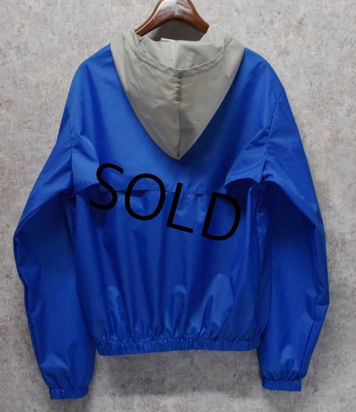 画像3: 程度良好!! ビンテージ【PUMA】プーマ【青xグレー】ナイロン【アノラックパーカー】【サイズL】  (3)