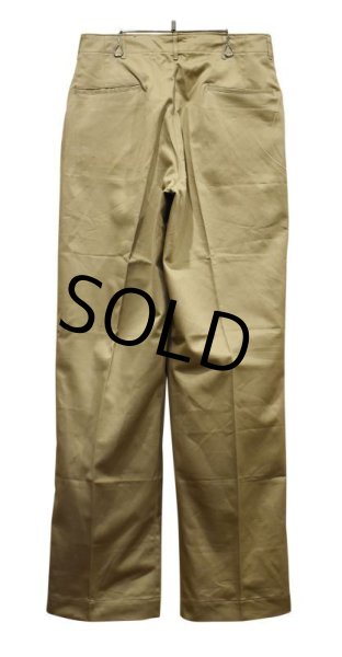 画像3: 【デッドストック】【50's】U.S.ARMY【ビンテージ】【米軍実物】【45カーキ】【チノパンツ】【34×35】  (3)