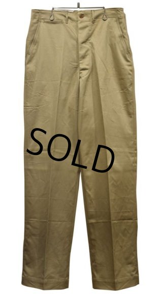 画像1: 【デッドストック】【50's】U.S.ARMY【ビンテージ】【米軍実物】【45カーキ】【チノパンツ】【34×35】  (1)