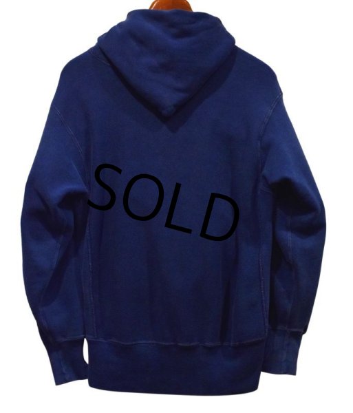 画像3: 70's 単色タグ【USA製】ビンテージ【チャンピオン】Champion 【紺×オレンジ】【ウィングフット】【リバースウィーブパーカー】【サイズM】  (3)