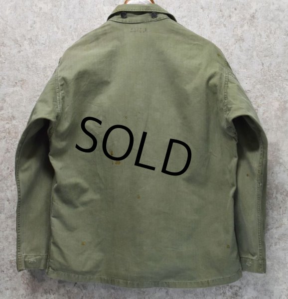 画像3: 40's【ビンテージ】【米軍実物】U.S.ARMY【M-43】【HBT】【13スターボタン】【ジャケット】ユーティリティシャツ【US38】  (3)