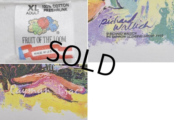 画像2: 90's USA製 ビンテージ【FRUIT OF THE LOOM 】フルーツオブザルーム【白】熱帯魚【 Tシャツ】【サイズXL】  (2)