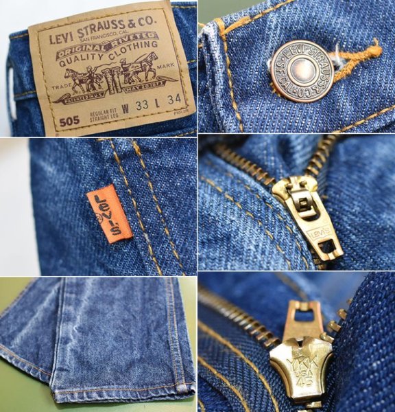 画像2: 90's【USA製】ビンテージ【LEVI'S】【リーバイス505】505【デニムパンツ】【33x34】  (2)