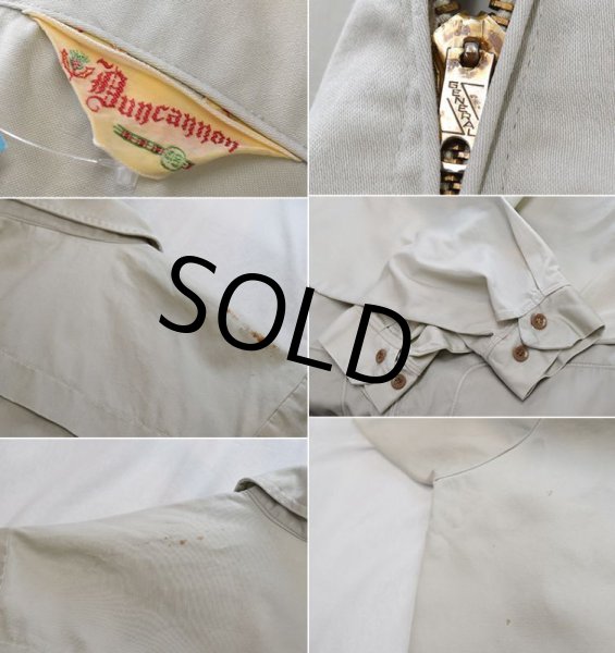 画像2: 50's~【Duncannon】ビンテージ【アイボリー】【コットンサテンブルゾン】【サイズ48】  (2)