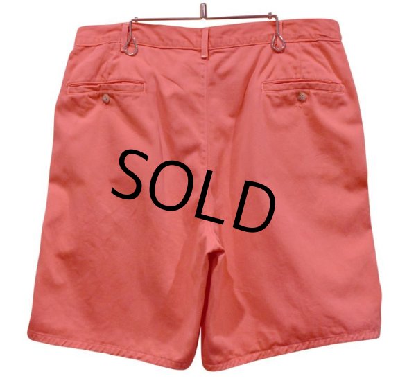 画像3: 【USA製】【ラルフローレン】【サーモンピンク】【２タック】【ショートパンツ】 【短パン】【ショーツ】【W３５】  (3)