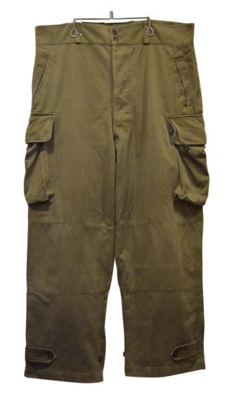 画像2: 【50's∼】【ビンテージ】【フランス軍】【フレンチアーミー】M47【M-47後期】【HBT】サイズ27【フィールドトラウザーズ】【カーゴパンツ】【w39程度】  (2)