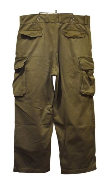 画像4: 【50's∼】【ビンテージ】【フランス軍】【フレンチアーミー】M47【M-47後期】【HBT】サイズ27【フィールドトラウザーズ】【カーゴパンツ】【w39程度】  (4)