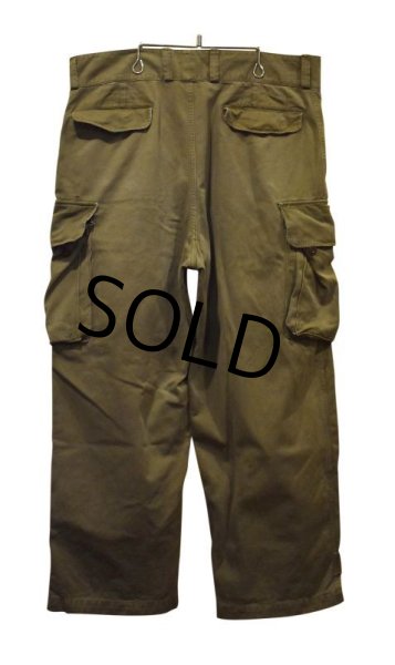 画像4: 【50'ｓ∼】【ビンテージ】【フランス軍】【フレンチアーミー】M47【M-47後期】【HBT】サイズ２７【フィールドトラウザーズ】【カーゴパンツ】【ｗ39程度】  (4)