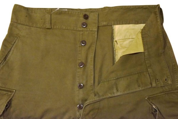 画像5: 【50's∼】【ビンテージ】【フランス軍】【フレンチアーミー】M47【M-47後期】【HBT】サイズ27【フィールドトラウザーズ】【カーゴパンツ】【w39程度】  (5)