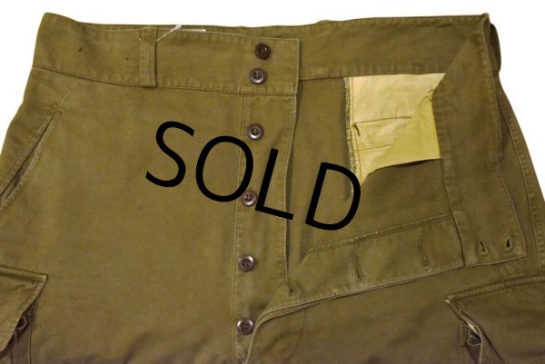 画像5: 【50'ｓ∼】【ビンテージ】【フランス軍】【フレンチアーミー】M47【M-47後期】【HBT】サイズ２７【フィールドトラウザーズ】【カーゴパンツ】【ｗ39程度】  (5)